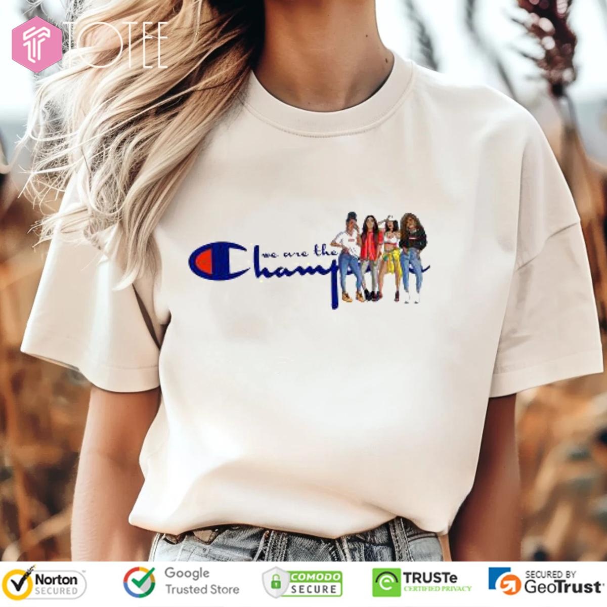 Natural Hair Girls We Are The Champions T-shirt