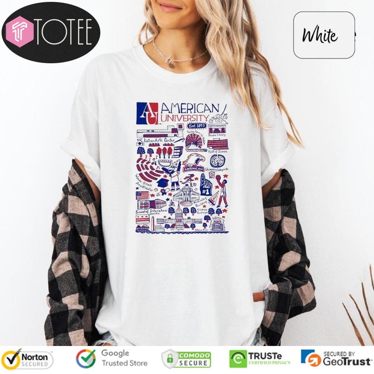 American University Art Illustration T-shirt
