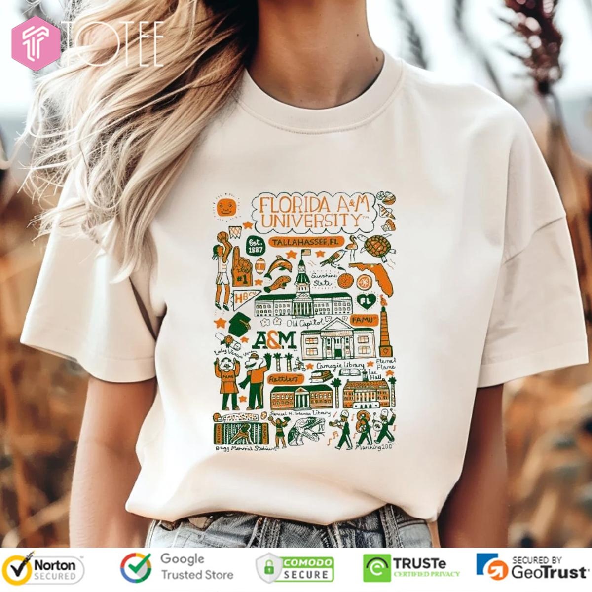 Florida A&M University Art Illustration T-shirt