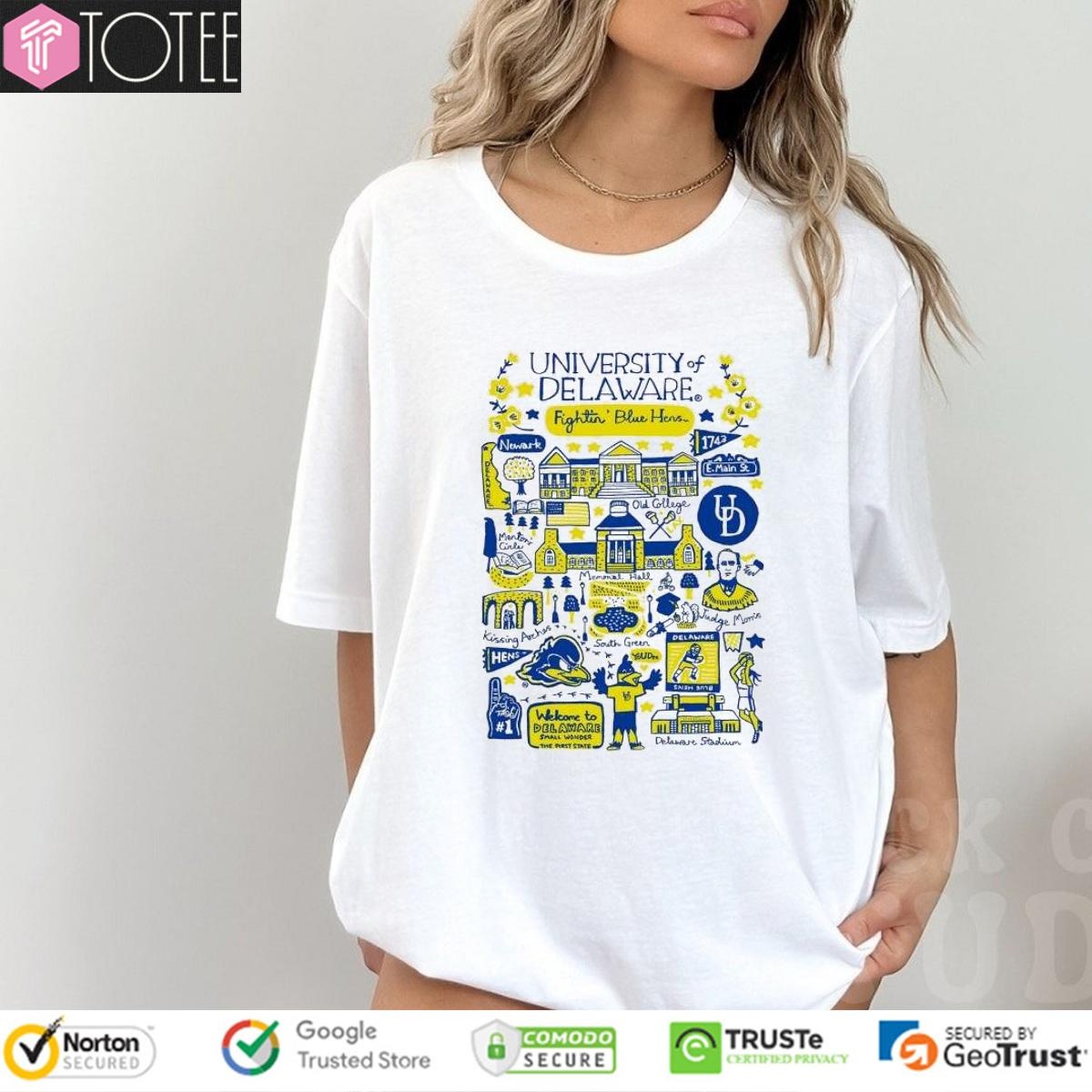 University Of Delaware Art Illustration T-shirt