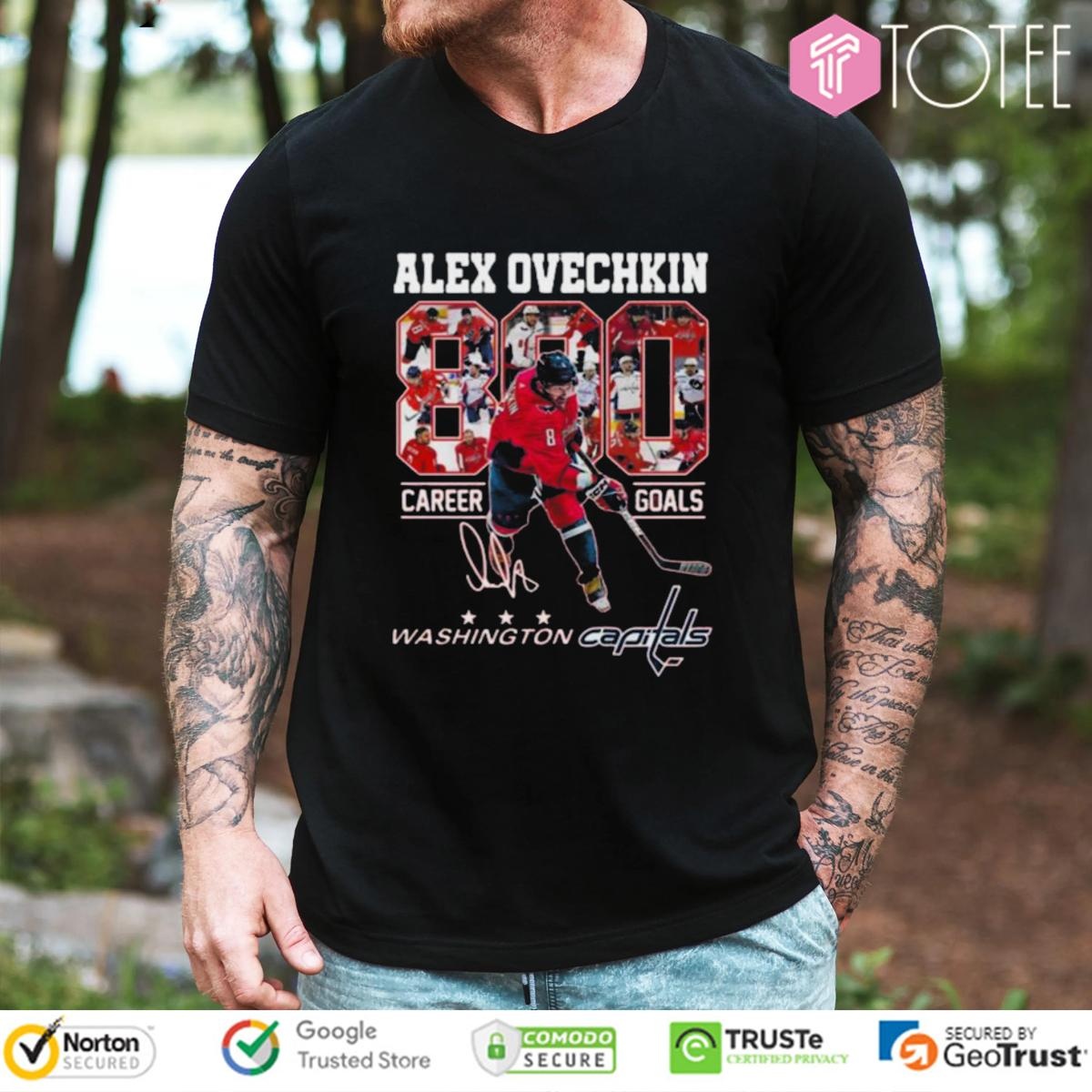 Alex Ovechkin 890 Career Goals Washington Capitals Signature T-shirt