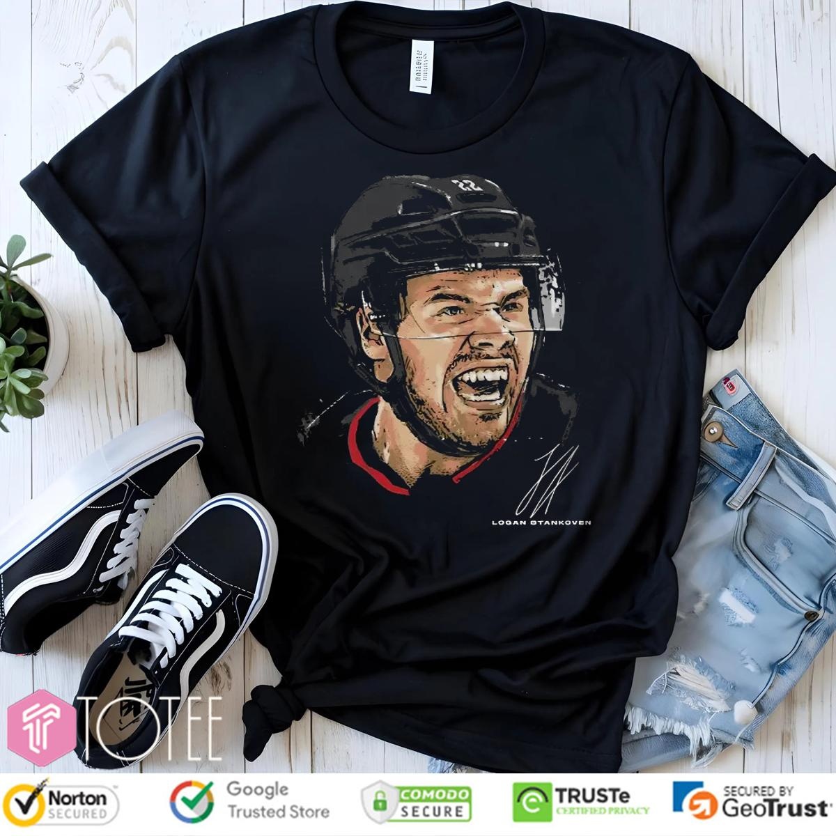 Logan Stankoven Carolina Hurricanes Hockey Signature T-shirt