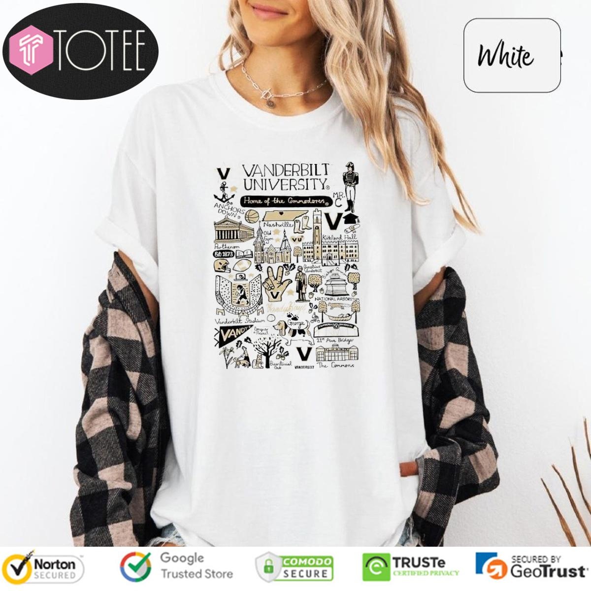 Vanderbilt University Art Illustration T-shirt
