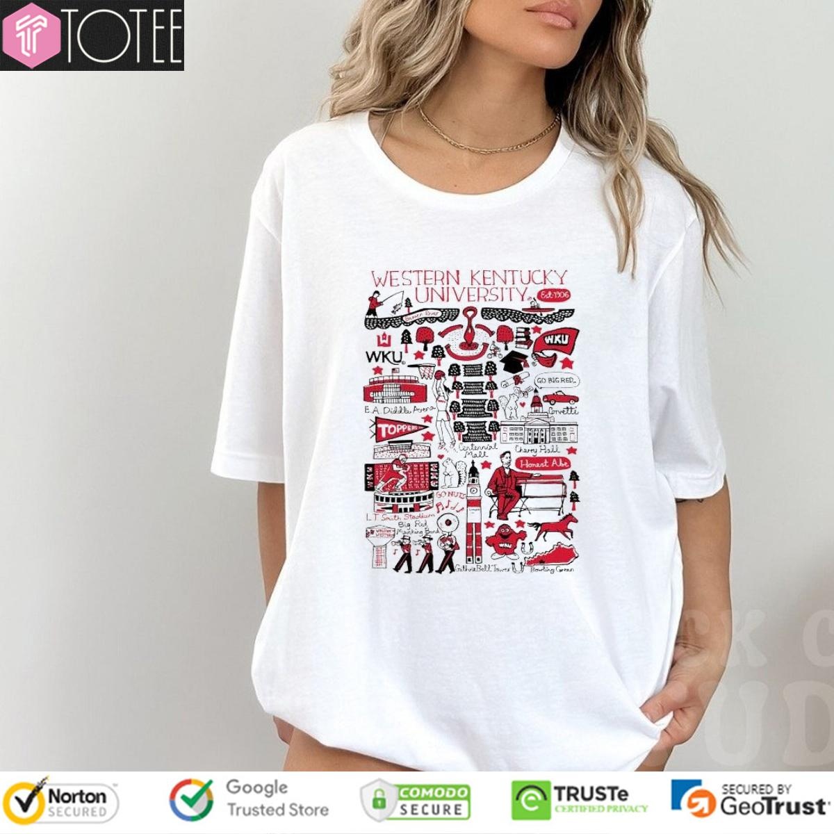 Western Kentucky University Art Illustration T-shirt