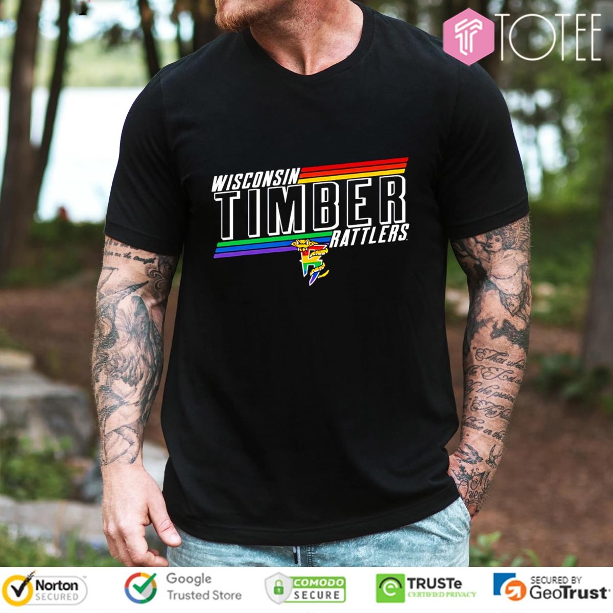 Wisconsin Timber Rattlers Baseball Pride Night Lgbt T-shirt
