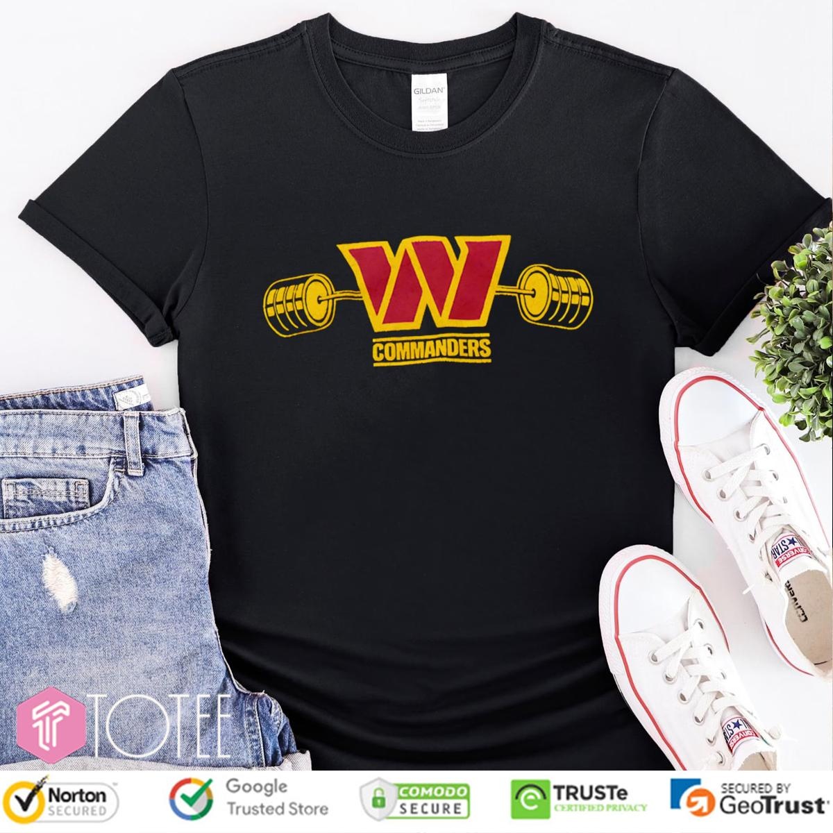 Weightlifting Washington Commanders Logo T-shirt
