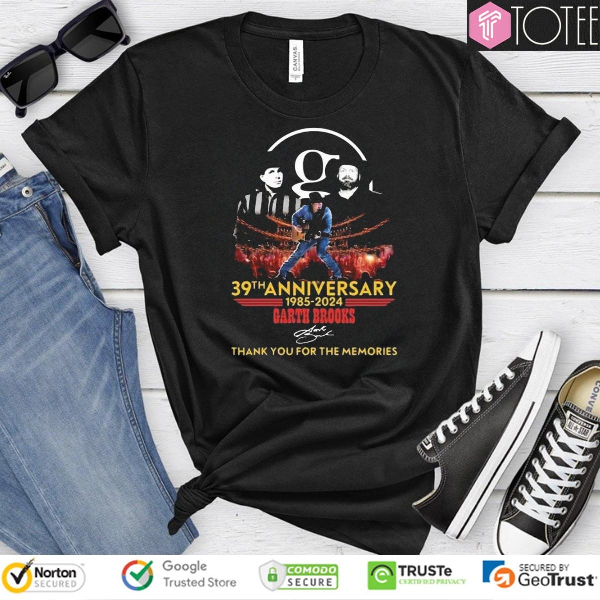 39Th Anniversary 1985-2024 Garth Brooks Music Signature T-shirt