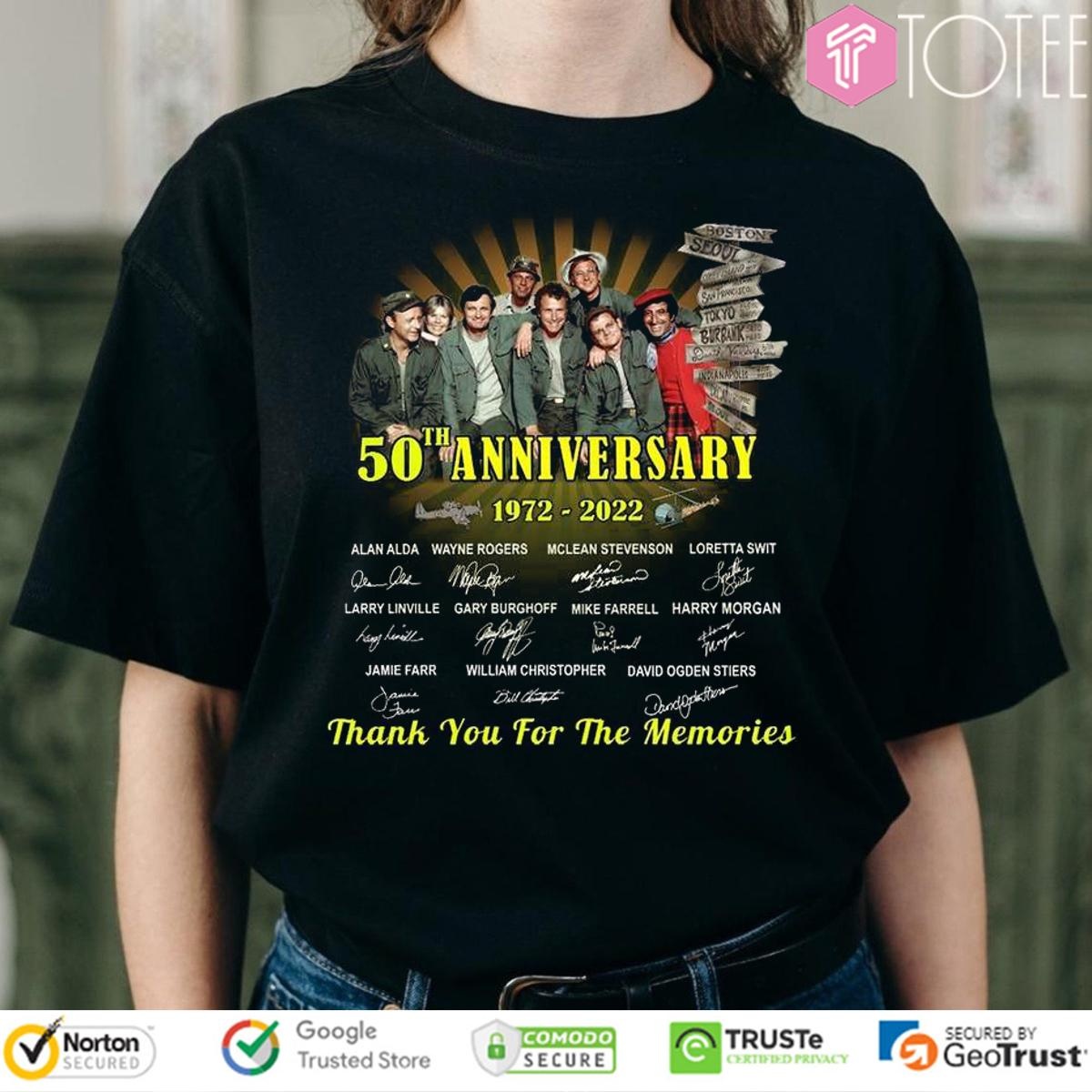 50Th Anniversary 1972–2022 Mash Signatures T-shirt