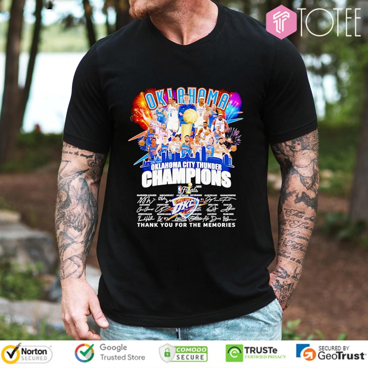 Oklahoma City Thunder Champions Signed T-shirt
