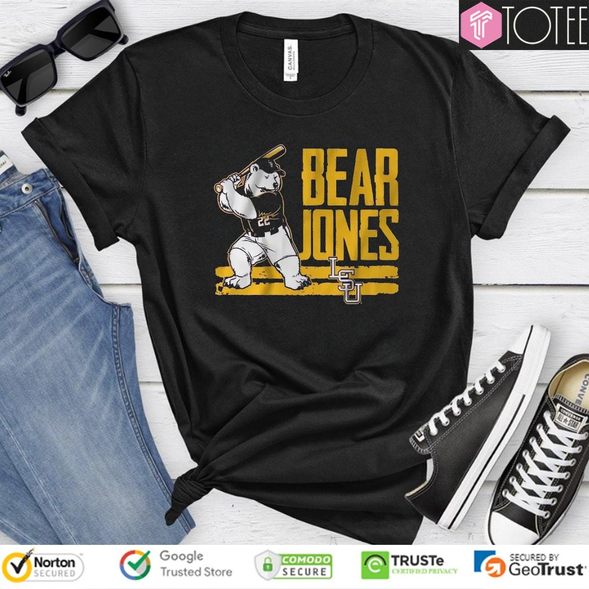 Bear Jones Ls Tigers Baseball Jared Jones T-shirt