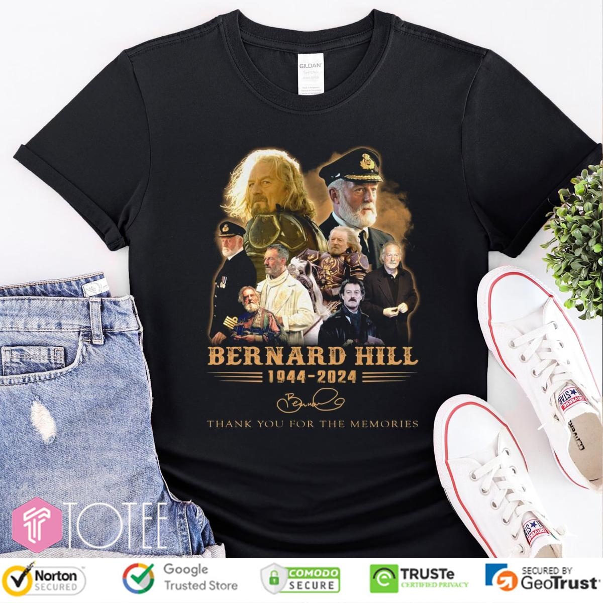 Bernard Hill 1944-2024 Signature T-shirt