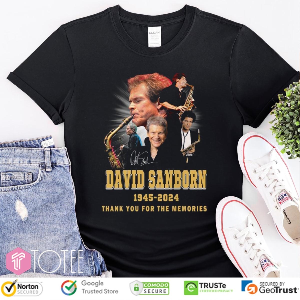 David Sanborn 1945-2024 Signature T-shirt