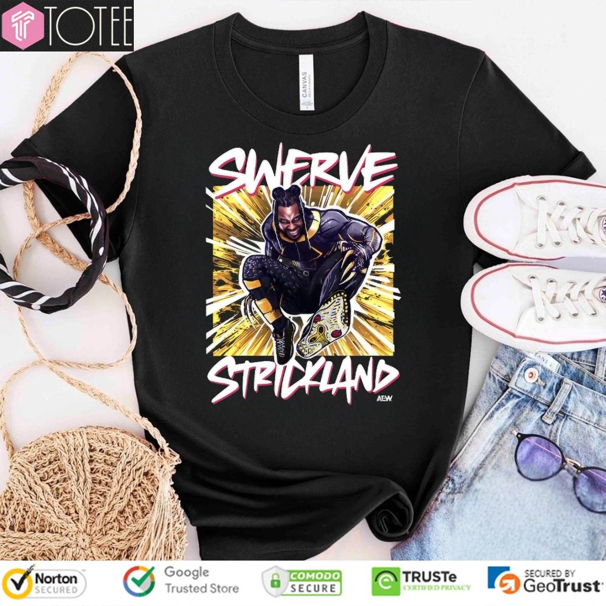 Swerve Strickland Aew Graphic T-shirt