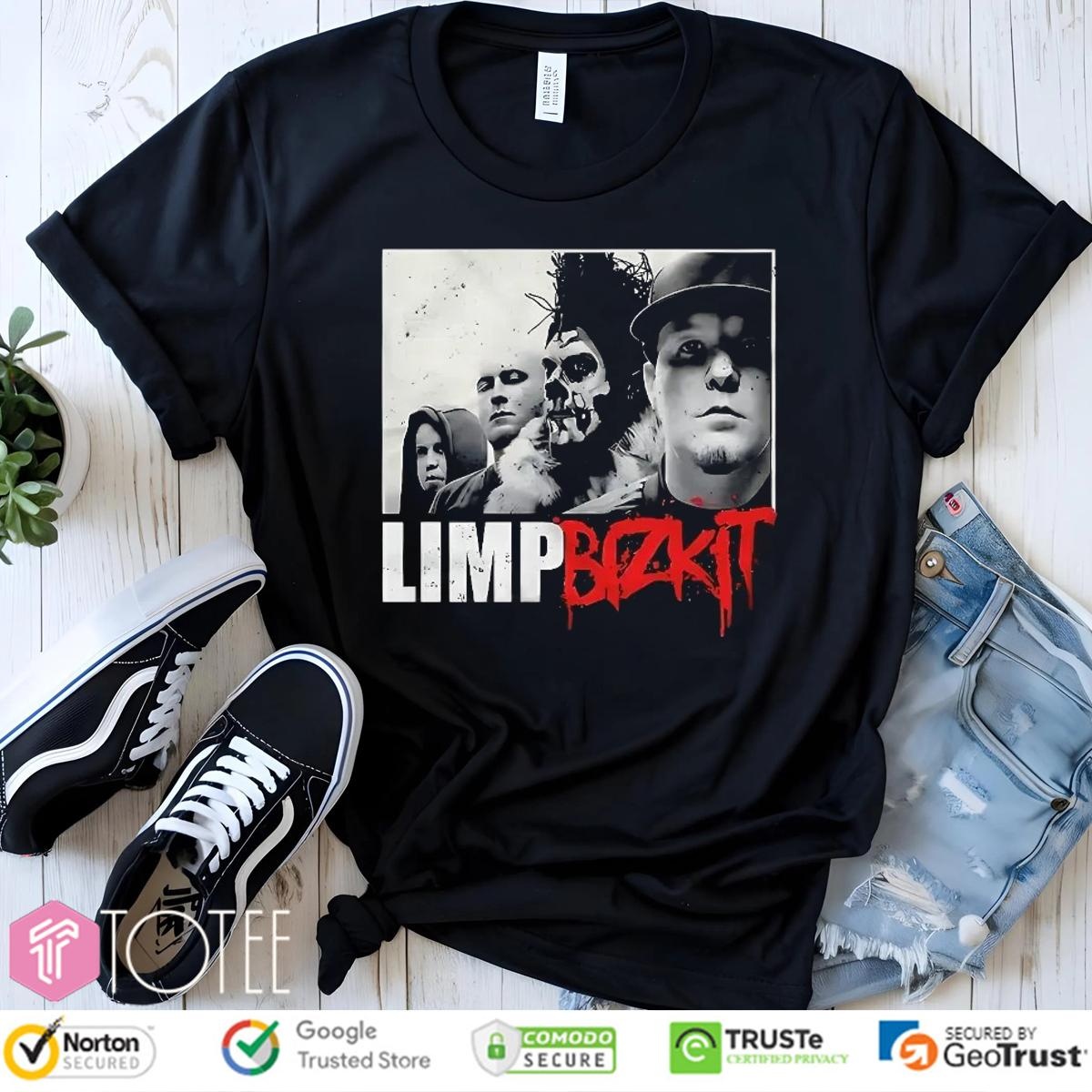 Limp Bizkit Grunge Portrait Band Members Metal T-shirt