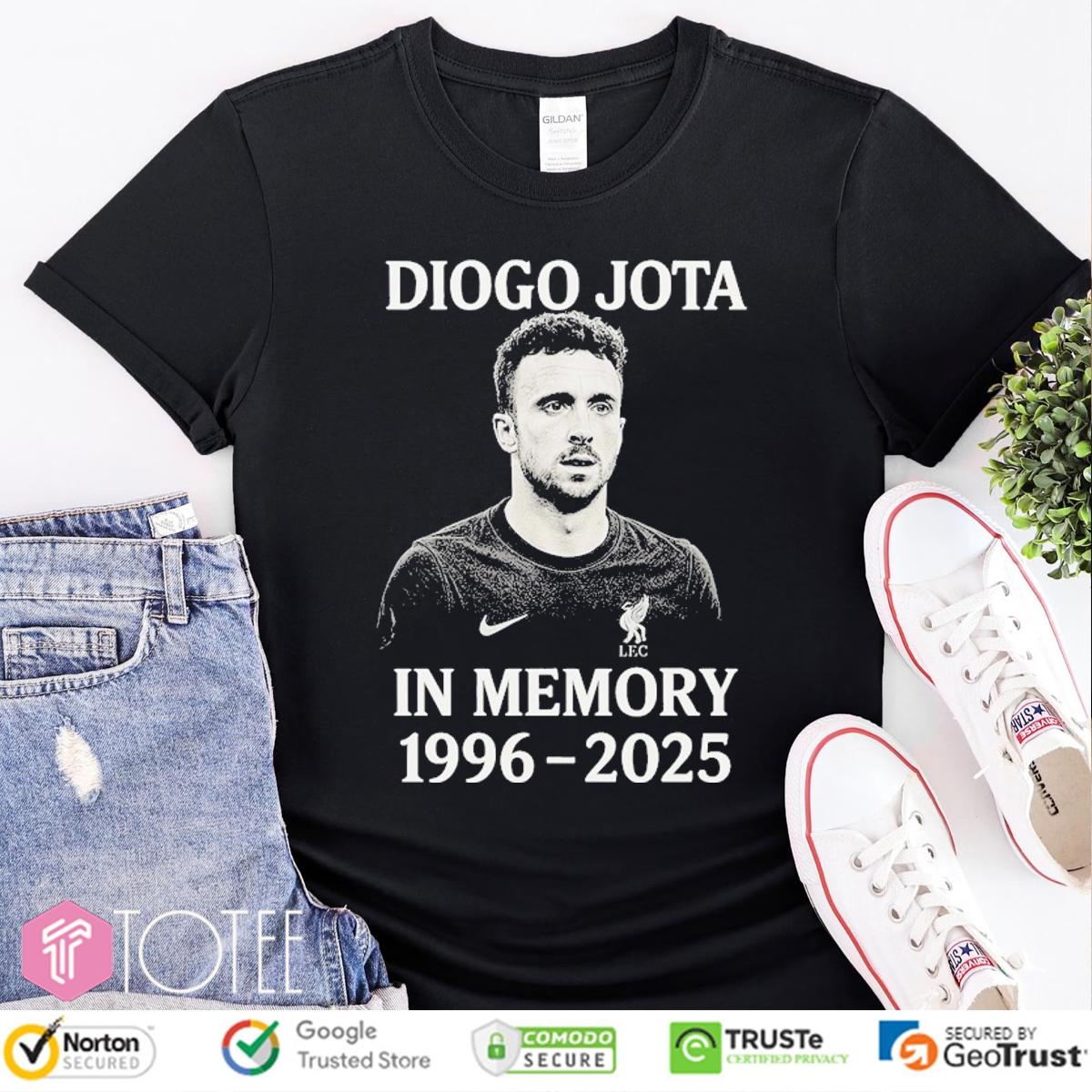 In Memory Of Diogo Jota 1996-2025 Liverpool T-shirt