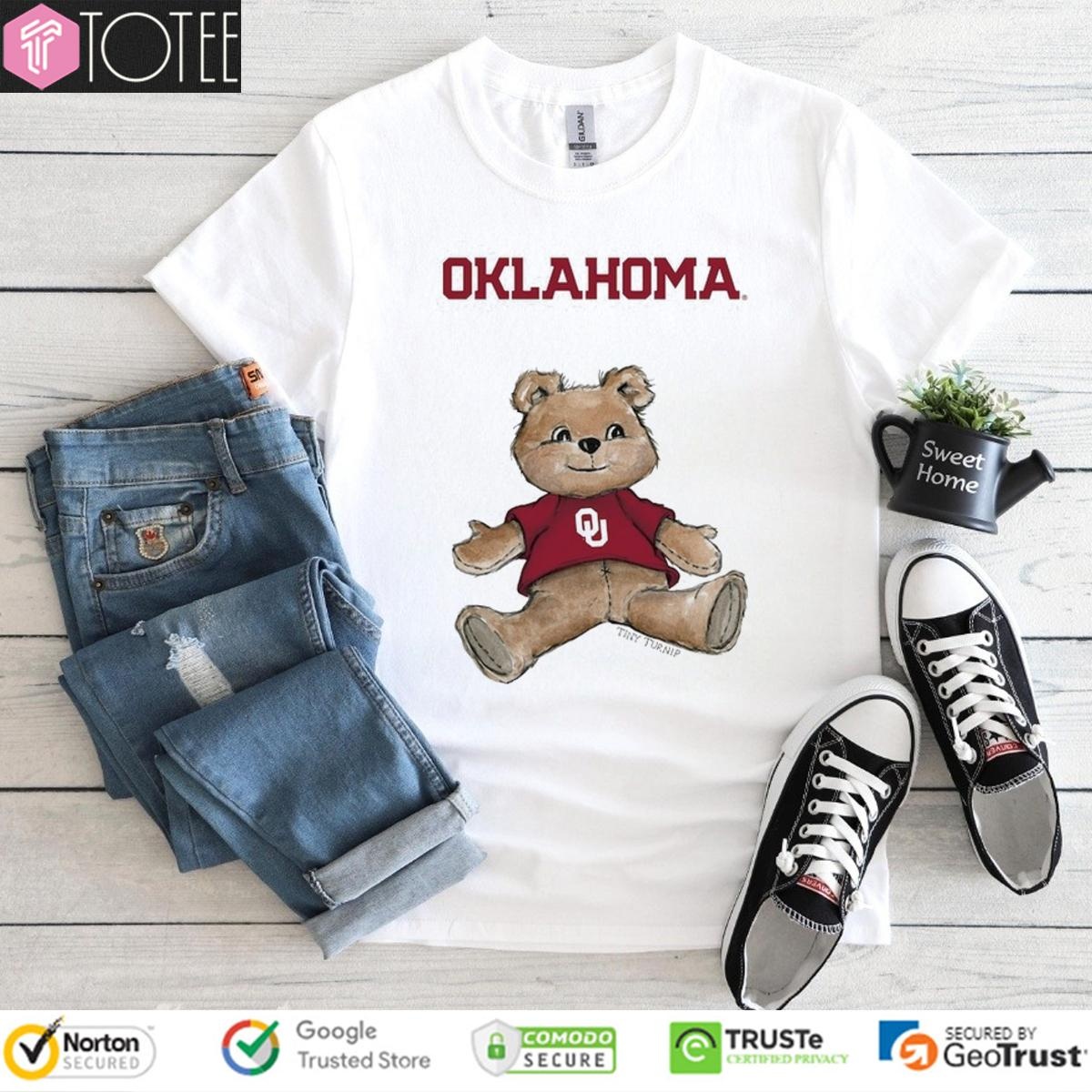 Tiny Turnip Teddy Bear X Oklahoma Sooners T-shirt
