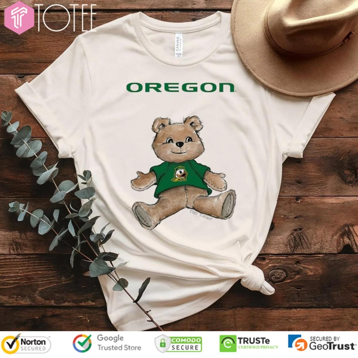 Tiny Turnip Teddy Bear X Oregon Ducks T-shirt