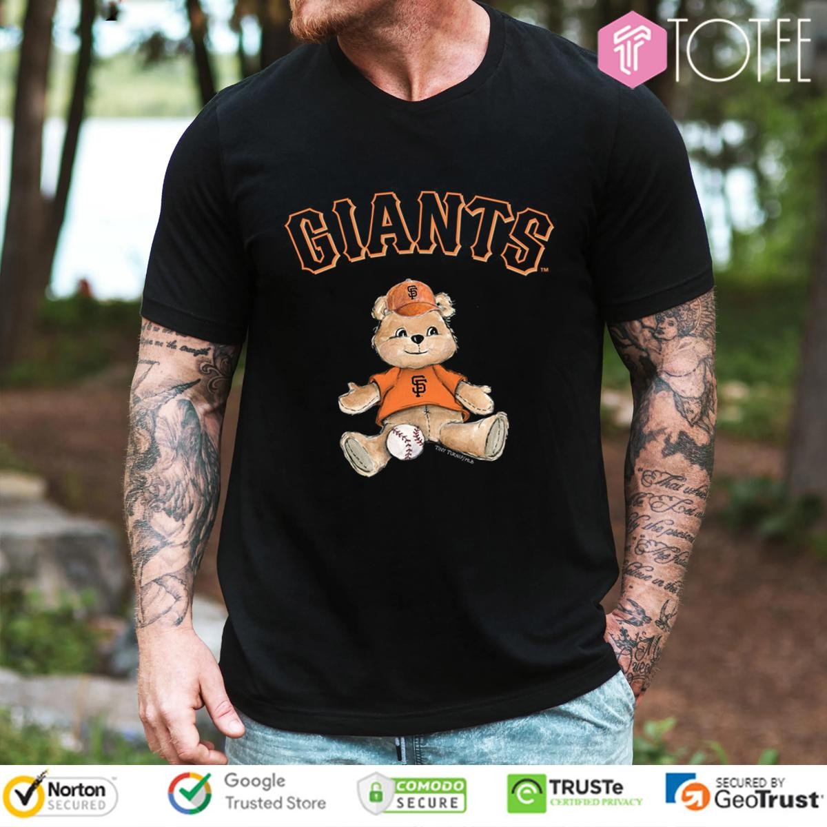 Tiny Turnip Teddy Bear X San Francisco Giants Baseball T-shirt