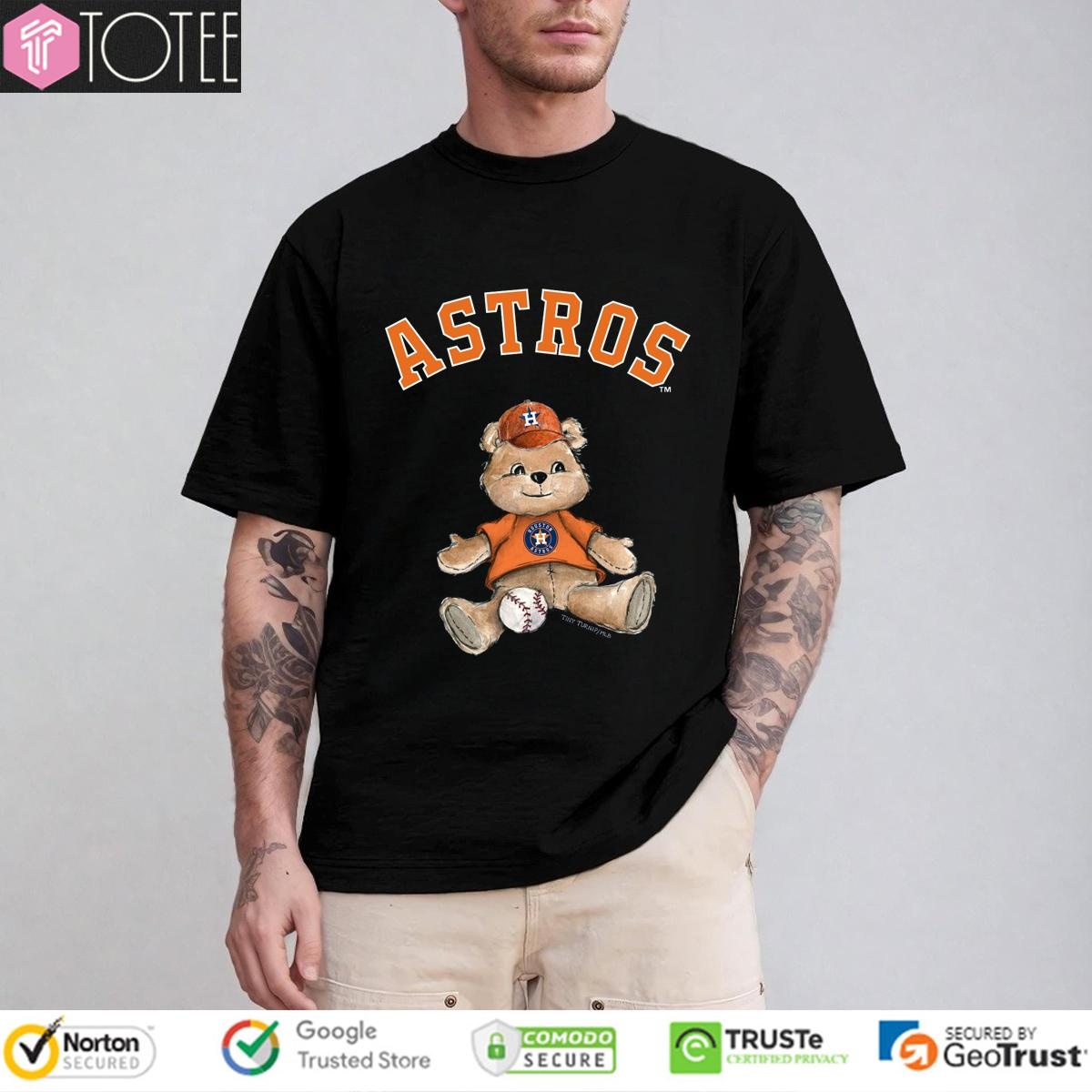 Tiny Turnip Teddy Houston Astros Baseball T-shirt
