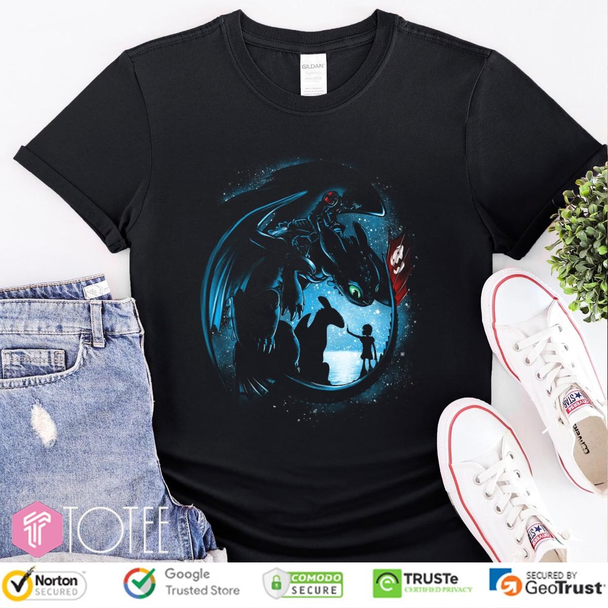 Toothless And Hiccup Yesterday And Tomorrow T-shirt