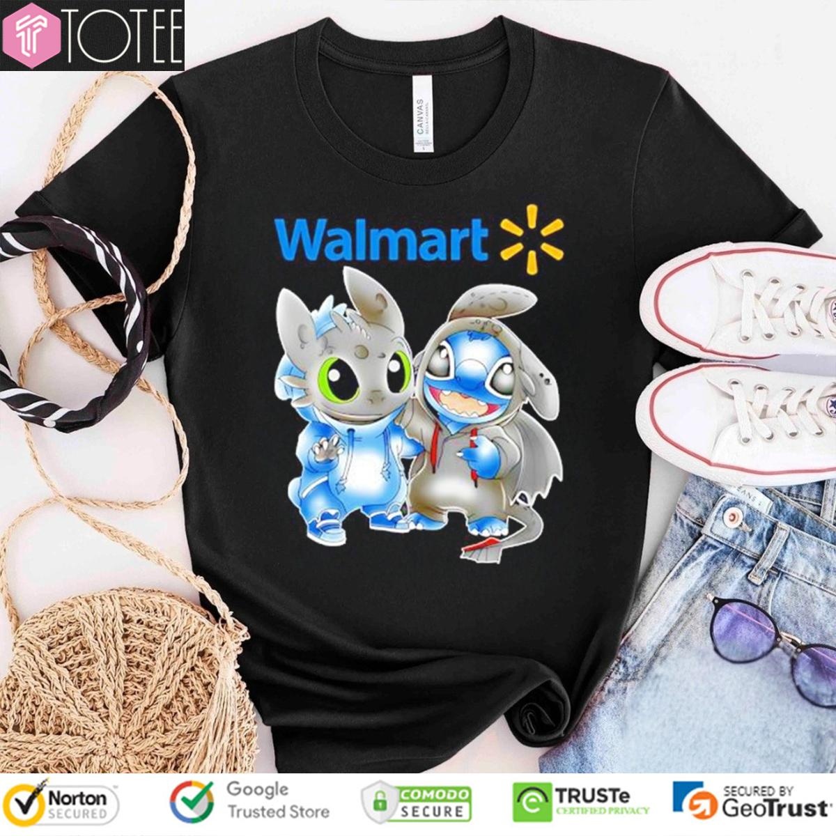 Walmart Disney Stitch Toothless T-shirt